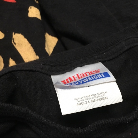 Hanes Heavyweight Rage Against The Machine Band T-Shirt Tee Retro Size Large - Picture 9 of 9